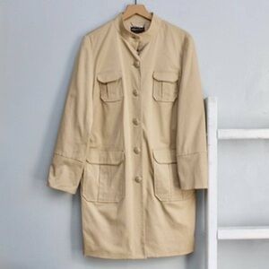 Elegant Beige Utility Jacket for Women